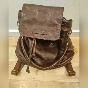 Frye | Bags | Frye Jenny Backpack Purse Brown Leather  display picture 3